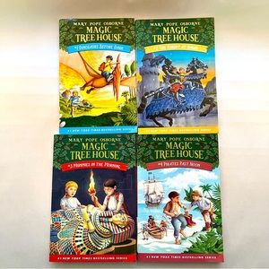 Magic Tree House Paperback Children’s Adventure Mystery Chapter Books 1-4